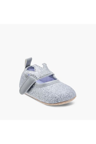 Juniors Crown Detail Booties and Headband Set