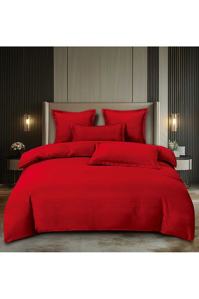 CHIRASO CHIRASO Linen, DAMASK, ELASTIC Sheet 180X200+25cm, Duvet Sheet 200x230cm and 4 Pillowcases