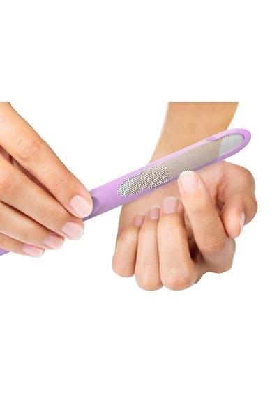 OEM Miwiam nail file, 1.7 x 0.8 x 18.5 cm, with contour edge, purple