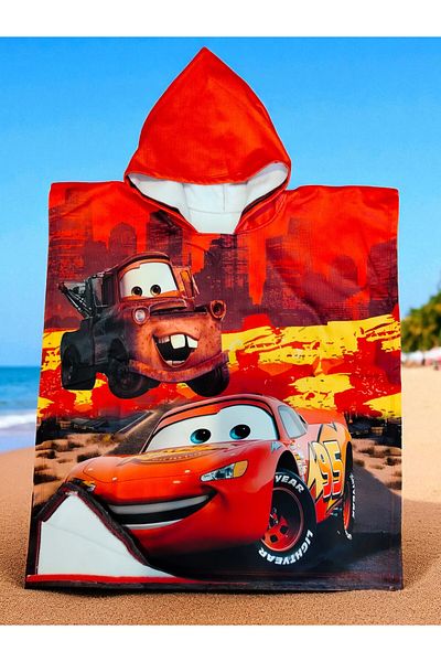 MİLAYS LİFE HOME COLLECTİON Boy's Poncho Cape Beach & Sea Towel