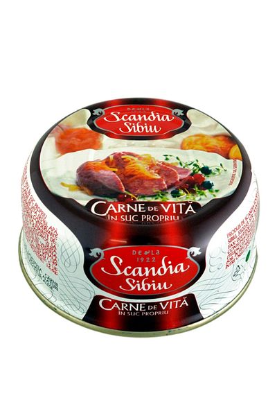 Scandia Sb Beef in its own juice Scandia Sibiu, 300g