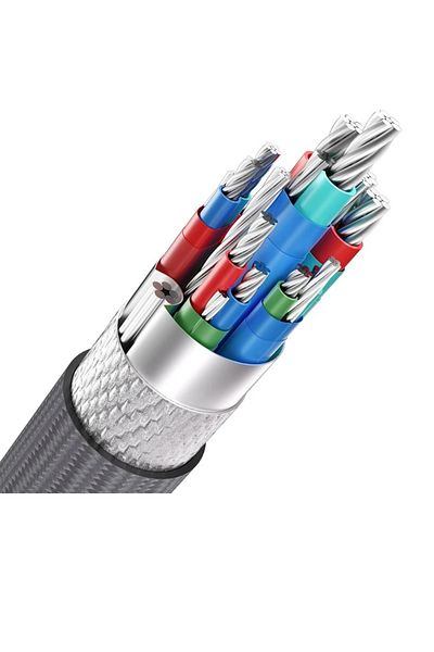 Bomenya Cable HDMI 2.0 Bomenya, 1.2 m, 8K, metal, nylon, grey