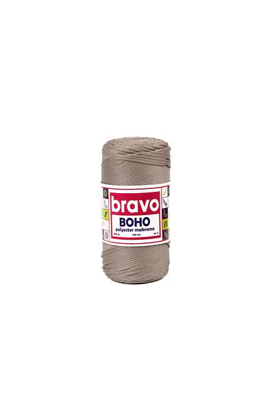 Bravo خيط بوهو مكرامية 200 جرام رقم : 4_40 مينك