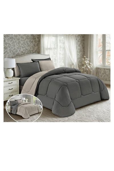 smart home Luxury summer bedspread, double-sided system, 6 pieces, double size (250 x 230 cm), 320 stitches, microfiber