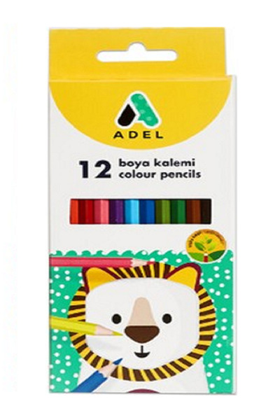 Fatih Adel 12'Li Dry Crayons - Color Pencils - Dry Crayons