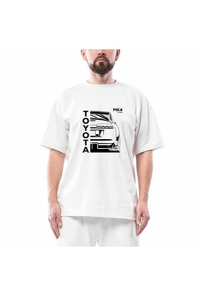 Z zepplin Λευκό μπλουζάκι Toyata MK4 Supra Oversize