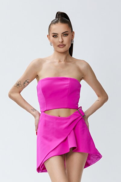 Atmosphere Fashion Short fuchsia dress