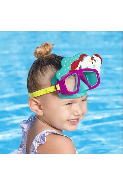 BESTWAY Children's Sea Pool Swimmer Diving Goggles 3+ Years Water Leak Proof Uv Protected Wide Viewing Angle Figured