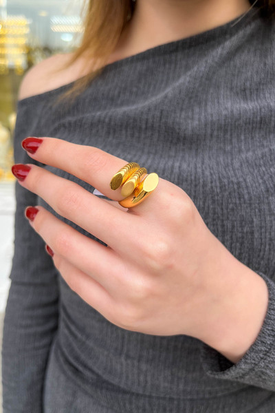 MÜCEVHER SARAYI 22 Ayar Altın Kaburga Yüzük