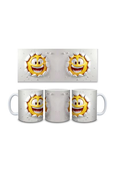 IŞILAY PROMOSYON 3D Emoji Printed Mug