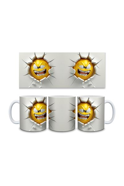 IŞILAY PROMOSYON 3D Emoji Printed Mug