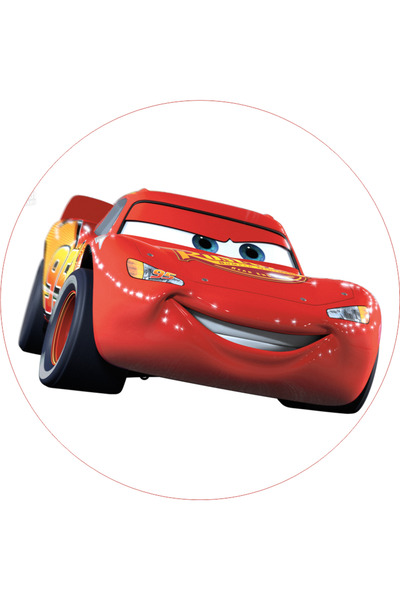 BatıDoğu Cars Yuvarlak Pasta Yenilebilir Resim Baskı 20 cm