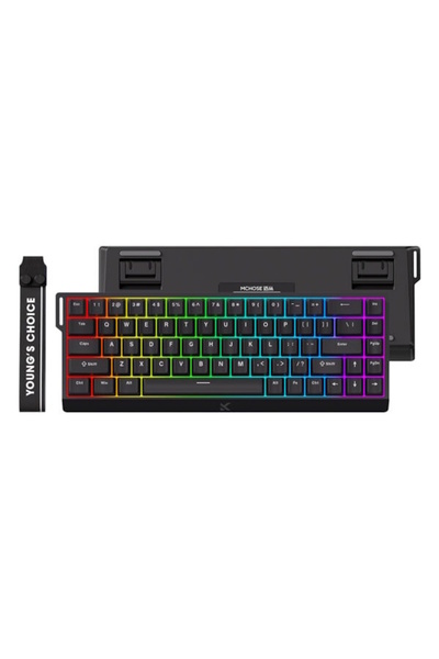 MCHOSE Ace 68 E-sport Black %65 HE Ice Blue Manyetik Switch RGB Hotswap Mekanik Gaming Klavye