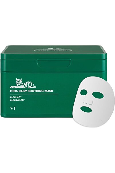 VT COSMETICS قناع يومي مهدئ، ٣٠ قناعًا ورقيًا مرطبًا من سنتيلا آسياتيكا