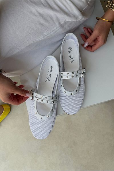 Mupa Shoes Women's Ballerina White