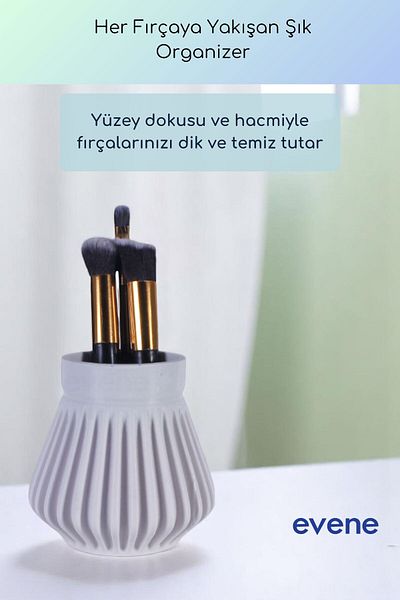 Evene Organizer μακιγιάζ Θήκη για πινέλο μακιγιάζ Organizer Organizer Λευκό Χρώμα Μοντέλο 83