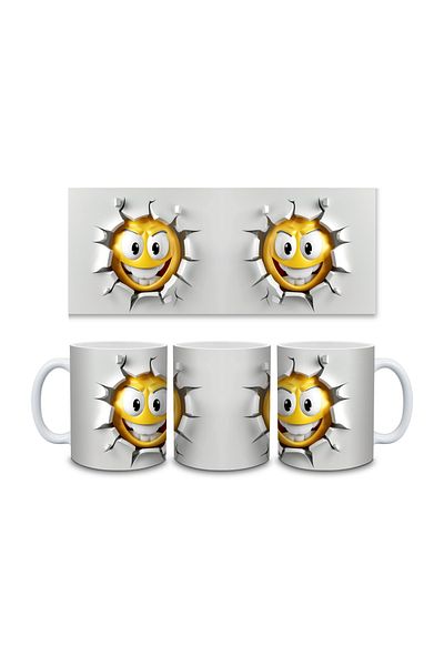IŞILAY PROMOSYON 3D Emoji Printed Mug