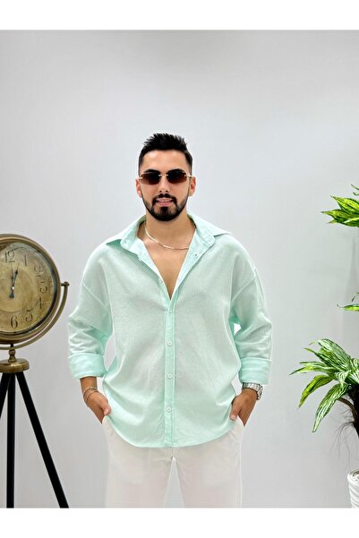 HA-KA GİYİM Men's New Season Iron-Free Crinkle Shirt