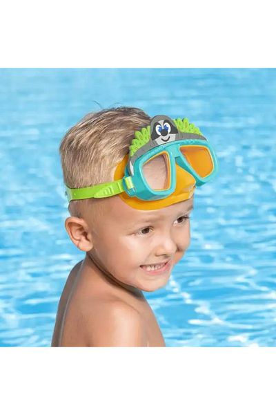 BESTWAY Children's Sea Pool Swimmer Diving Goggles 3+ Years Water Leak Proof Uv Protected Wide Viewing Angle Figured