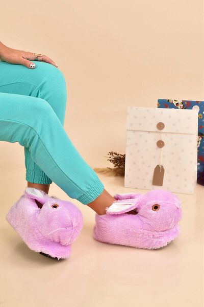 Peta Γυναικείες Παντόφλες Animal Winter Plush Rabbit Slippers House