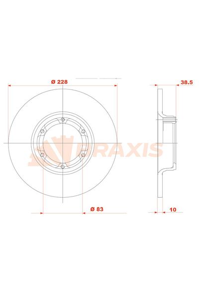 BRAXIS On Brake Mirror (Diski) R12 Toros
