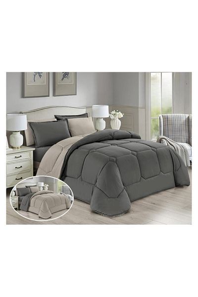 smart home Luxury summer bedspread, double-sided system, 6 pieces, double size (250 x 230 cm), 320 stitches, microfiber