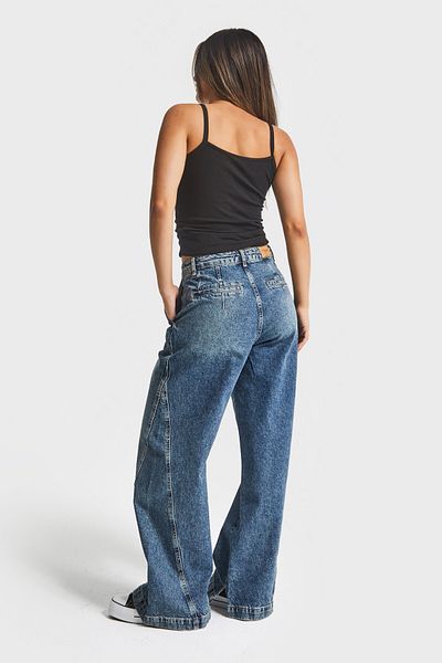 its basic Women's T.Kot Color 4W5-31 Barrel Fit Loose Cut Inner Size 83cm 100% Koton Denim Jean