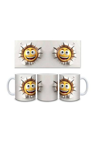 IŞILAY PROMOSYON 3D Emoji Printed Mug