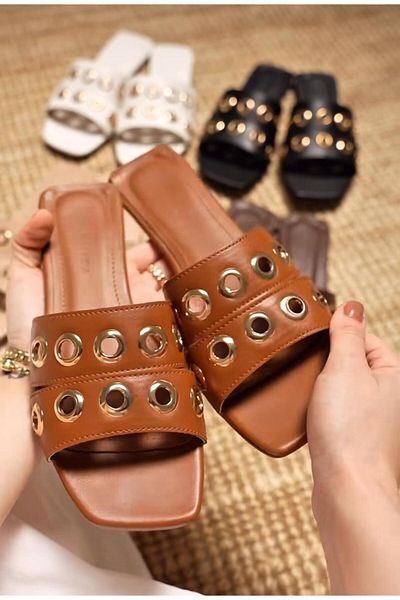 MİSS PARK MODA Taba Women's Slippers