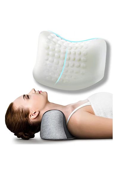 OEM Abyon neck pillow, 21 x 20 x 15 cm, memory foam, gray