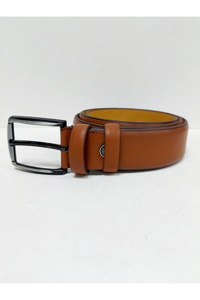 Gesa Men's Classic Faux Leather 3.5 cm Belt