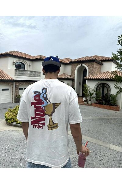 ACTIVE MODA -Men's Cotton Printed Project Tshirt Oversize Large Size