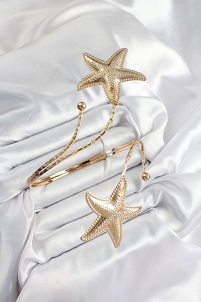 Clariss Brass Sea Star Model Gold Color Women's Pazu Bracelet