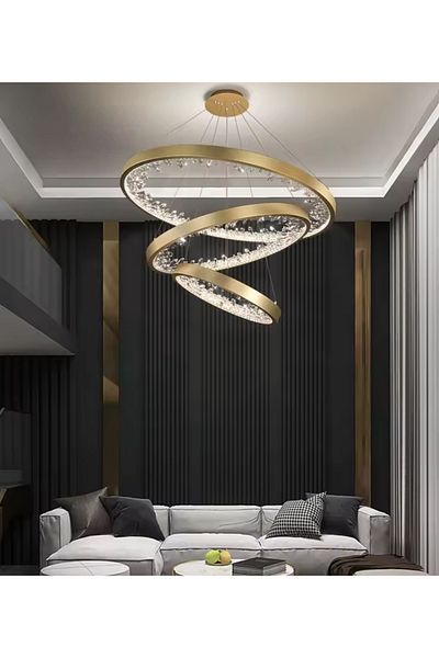 KARAZ Modern chandelier with 3 rings
