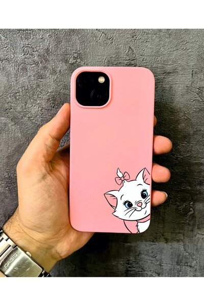 ALYACEPSTORE CASE حافظة آيفون 15 متوافقة مع أريستوكاتس ماري كات دي منقوش بالل...