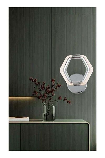 Moonlight Lighting Modern LED Wall Lamp 9892-W – 7W, Adjustable Indoor Light with 3 Lighting Modes – Sleek Wall Sco