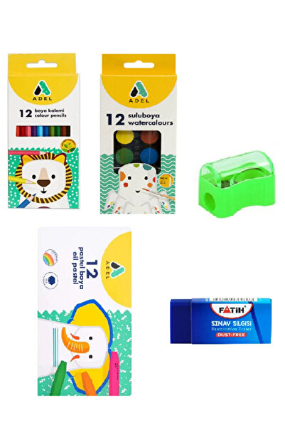 Fatih أقلام تلوين جافة 12 قطعة من عادل + أقلام تلوين مائية 12 قطعة من عادل + ...