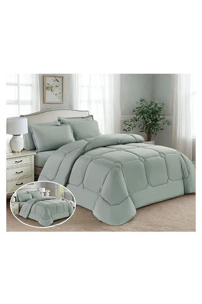 smart home Luxury summer bedspread, double-sided system, 6 pieces, double size (250 x 230 cm), 320 stitches, microfiber