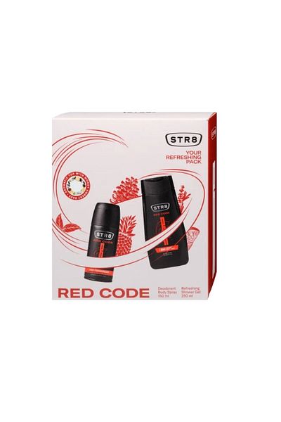 str8 Set cadou STR8 Red Code, Gel de dus 250 ml si Deodorant 150 ml