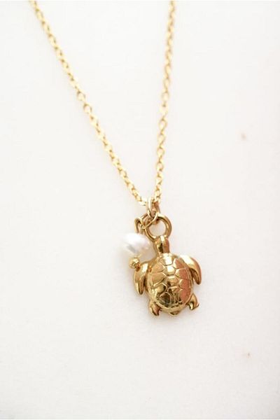 AŞIK ACCESSORIES Stainless Steel Lucky Turtle Necklace