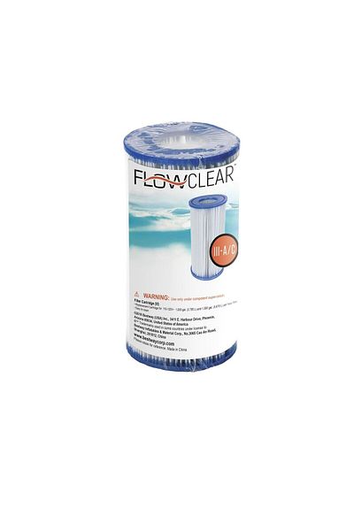 Moms pets Filtru tratament Bestway Flowclear, alb, Ø 10,6 x 20,3 cm