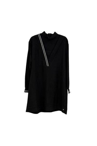 Armine Women's Cross Collar Ribbed Tunic 25Yt4143