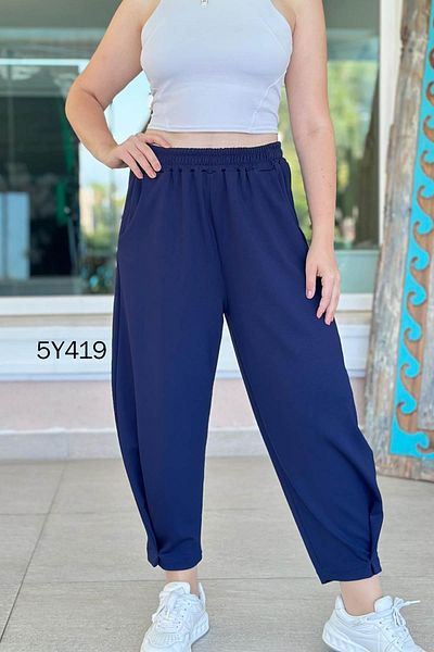 İnce Topuk Modal Fabric Harem Pants 5Y419