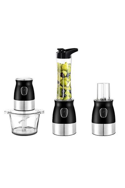 DLC 5-In-1 Electric Mixer 2L Glass Chop Bowl,600Ml Blending Jar,100Ml Grinding Jar 39210