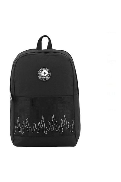 OEM Black Backpack with Flame Design - My Way