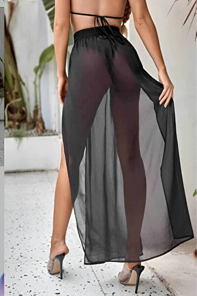 Genel Markalar SheyMa Kadın Tül Pareo Etek Plaj Elbisesi V9700