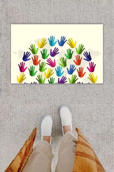 BEFTO HOME Colorful Digital Printed Hooded Mat - K-1259