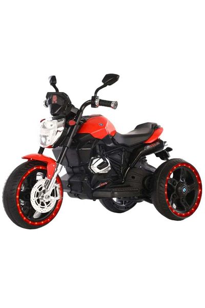 Toybox Dual Drive Electric Bike 3 Wheel Ride on Motorbike for Kids 3-6 Years Boys Girls