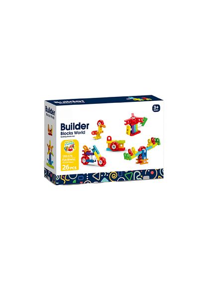 Bufnitel Set construcție STEAM Bufnitel Fun Blocks 26 piese