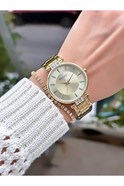 Ferrucci Steel Cord Women's Wristwatch 3 Atm Waterproof with 2 Years Warranty...